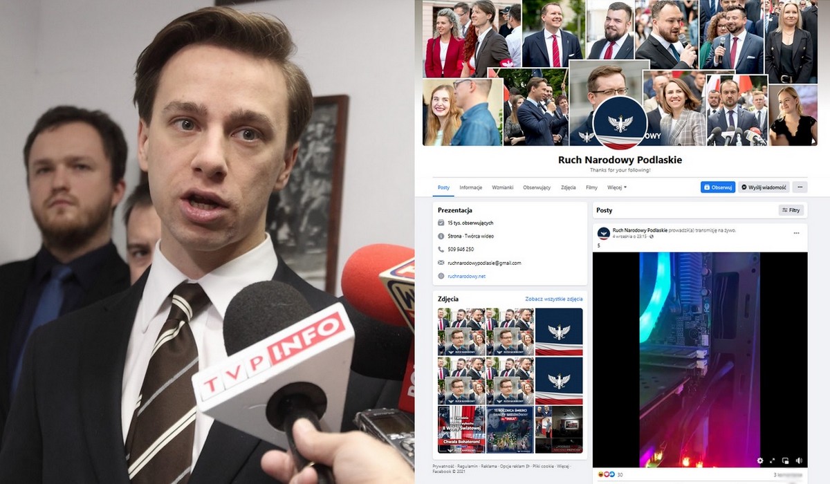 Adminowi Ruchu Narodowego z Podlasia coś się źle kliknęło i fanpage został przejęty jak kiedyś Ziemkiewicza