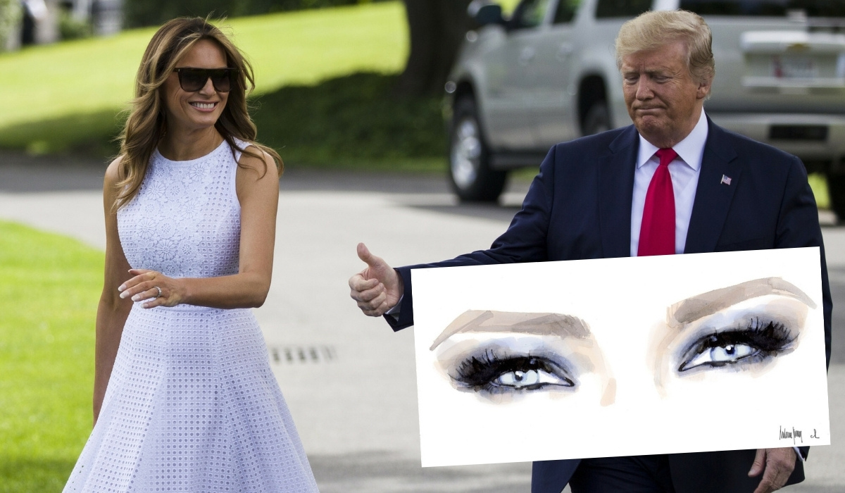 Melania Trump wypuszcza swoje NFT, pierwsze to obraz przedstawiający jej oczy