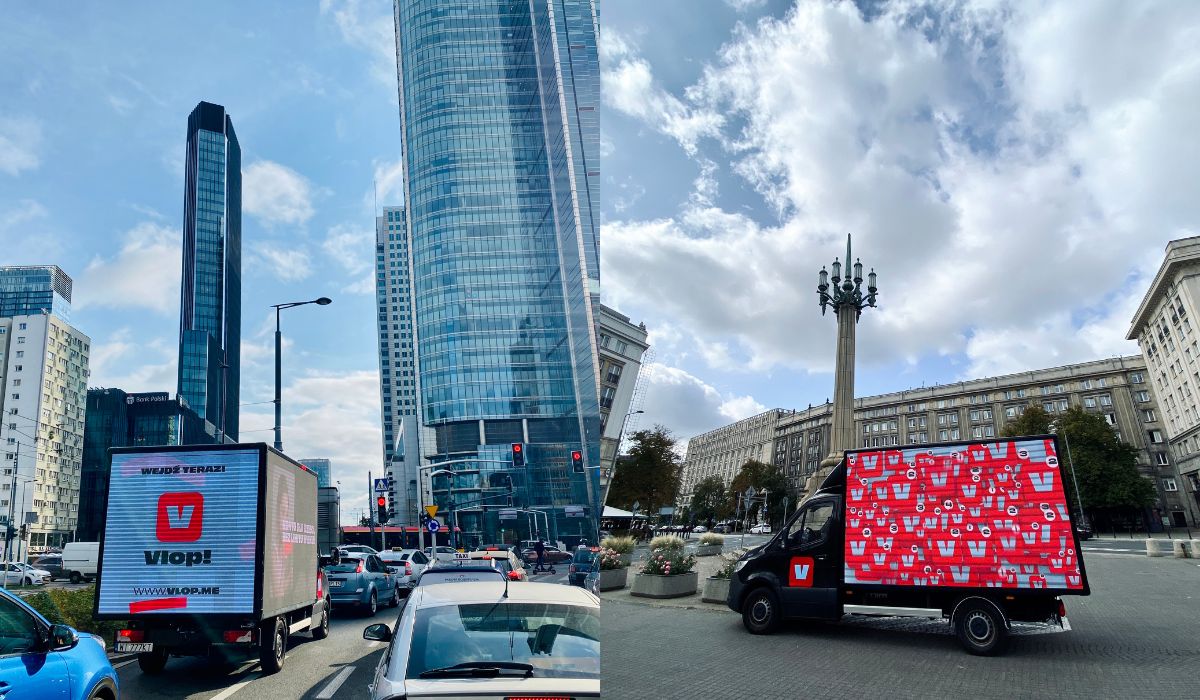 Warszawa: pojawiły się reklamy nowej platformy społecznościowej, "nasz algorytm cię pochłonie"