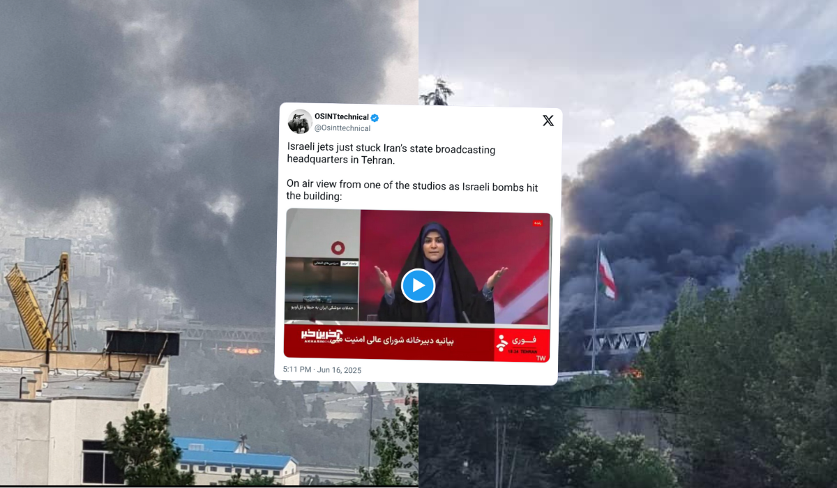 Teheran: izraelski atak przerwał program na żywo w państwowej telewizji