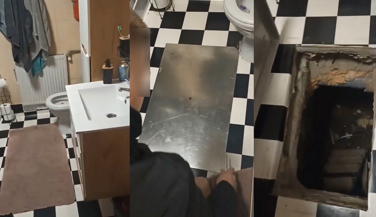 Białobrzeska policja złapała chłopa, który zbudował sobie w łazience schron przeciwpolicyjny