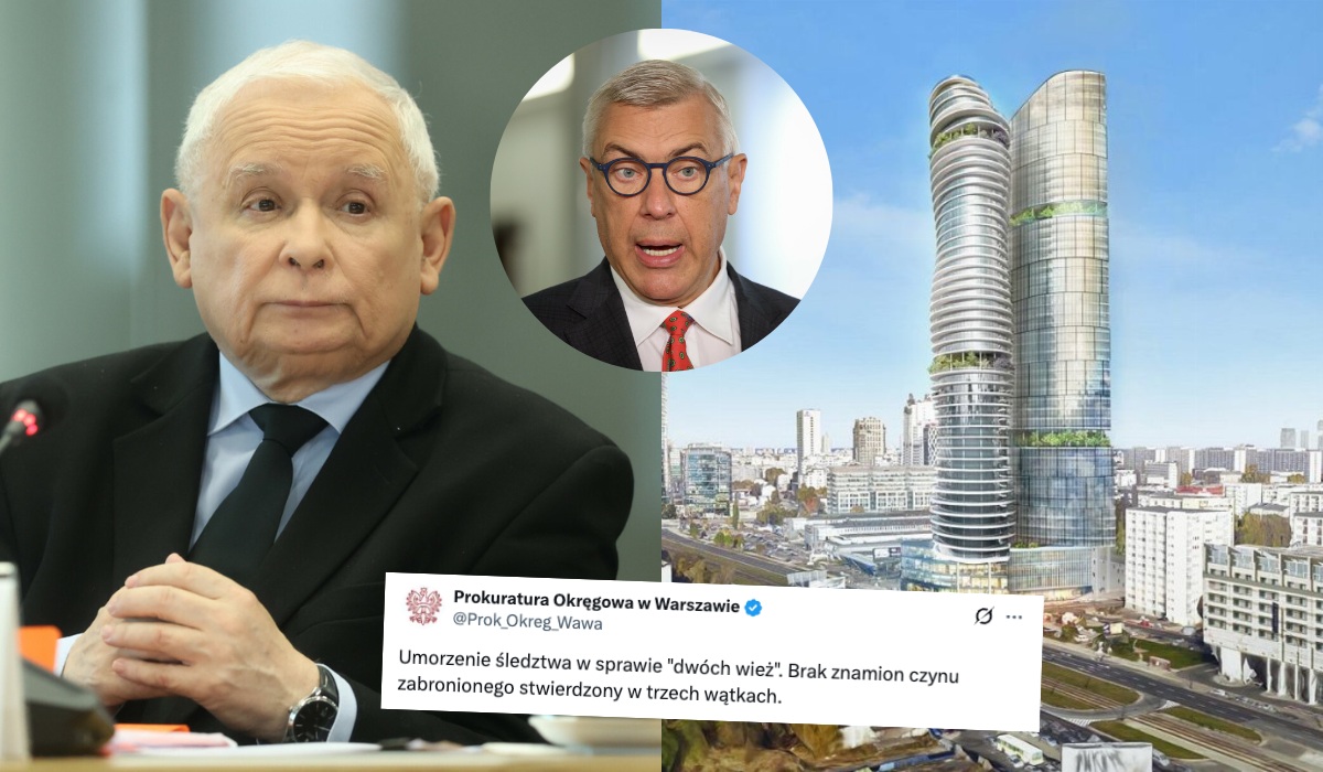 Roman Giertych znowu poległ, afera "dwóch wież", która miała pogrążyć PiS, została umorzona