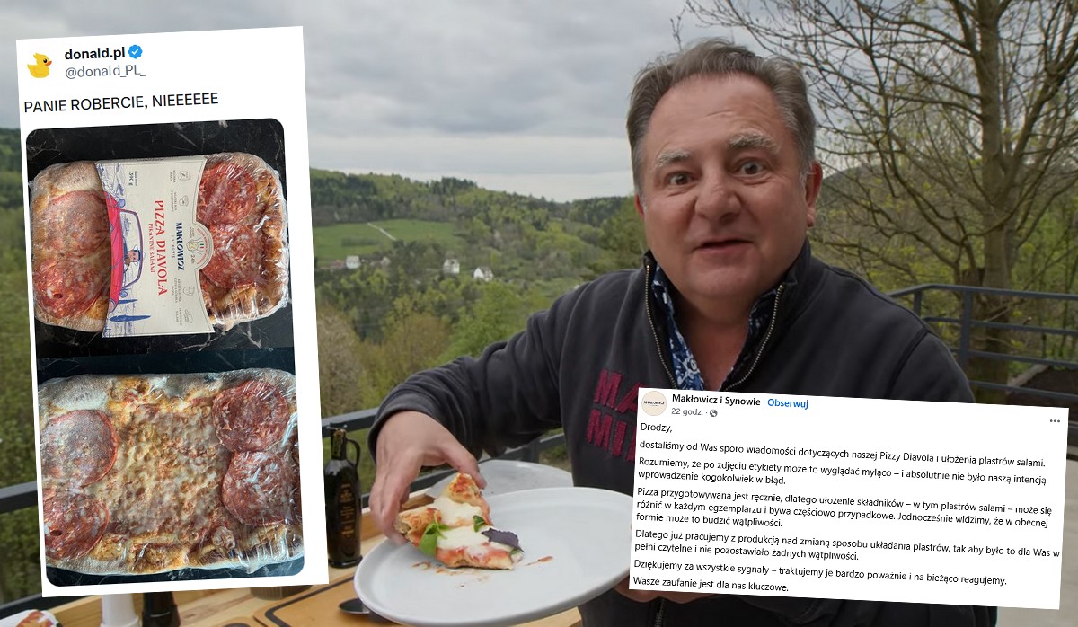 Firma Makłowicza reaguje na kryzys z biedapizzą, salami ma być bardziej szczodrze ułożone