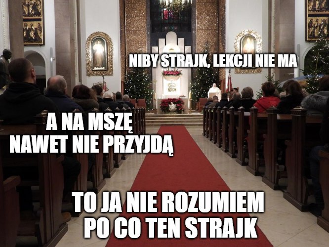 Lublin: ksiądz modlił się o "opamiętanie nauczycieli", którzy "bezpodstawnie protestują"