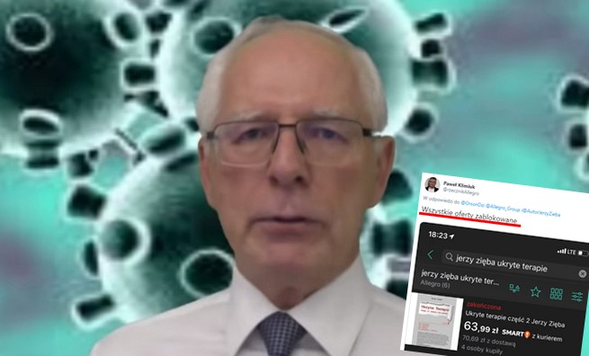 Allegro usuwa aukcje z książkami proepidemika Jerzego Zięby