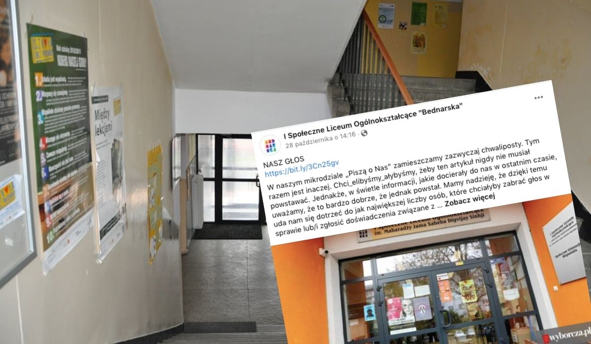 W warszawskim liceum Bednarska przez lata ignorowano informacje o mol*stowaniu uczniów przez nauczycieli