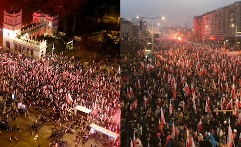200 tysięcy osób na marszu w Warszawie