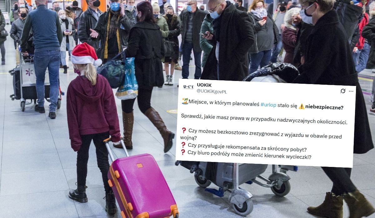UOKiK przypomina, że turysta może zrezygnować z wyjazdu w rejony zagrożone wojną i odzyskać pieniądze