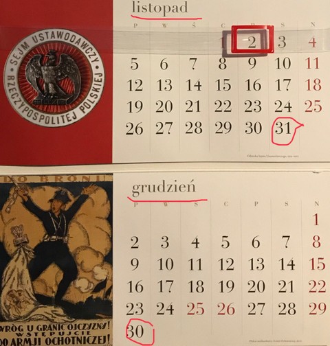 Kancelaria Sejmu nie wie, ile dni ma listopad