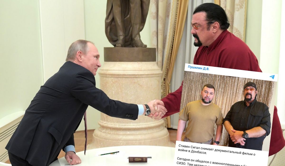 Steven Seagal dorabia do emerytury występując w filmie propagandowym, który Rosjanie kręcą w Donbasie