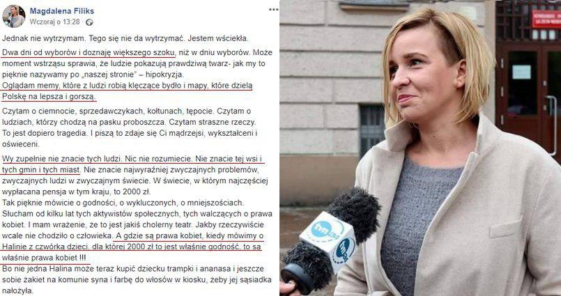 Magdalena Filiks z zarządu KOD: "Wy zupełnie nie znacie tych ludzi. Nic nie rozumiecie"