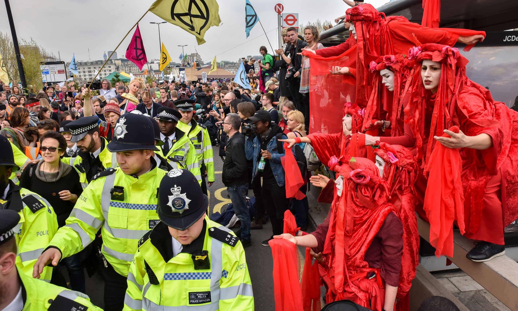 Ponad 300 osób z Extinction Rebellion aresztowanych w Londynie