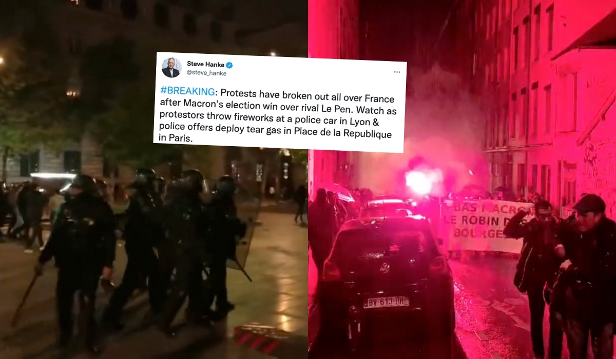 Francja: wynik wyborów tak niektórych zabolał, że w kilku miastach doszło do zamieszek