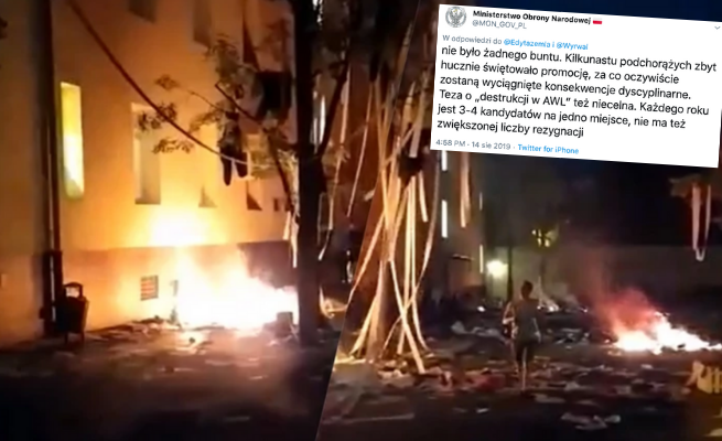 Onet: bunt podchorążych Akademii Wojsk Lądowych. Ministerstwo: nie, tylko świętowali