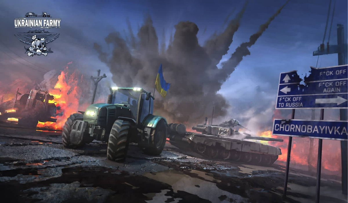 Ukraińscy deweloperzy wypuścili grę, w której trzeba kraść rosyjskie czołgi traktorem na czas
