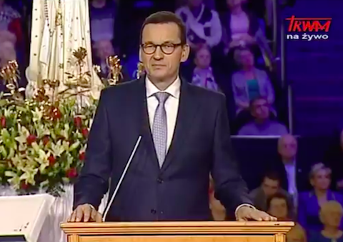 Modlitwa Morawieckiego: Miej w opiece tych, którzy nie kochają Polski tak samo jak my