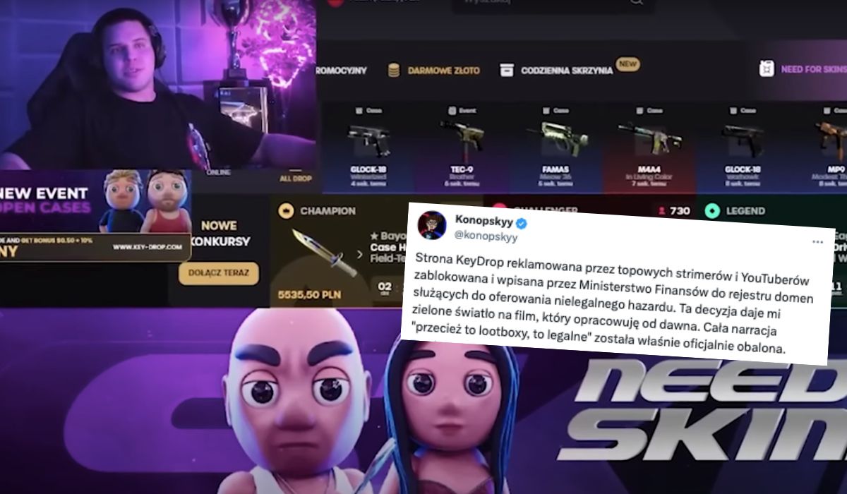 Strona Key-drop spadła z rowerka za hazard, była promowana przez największych streamerów