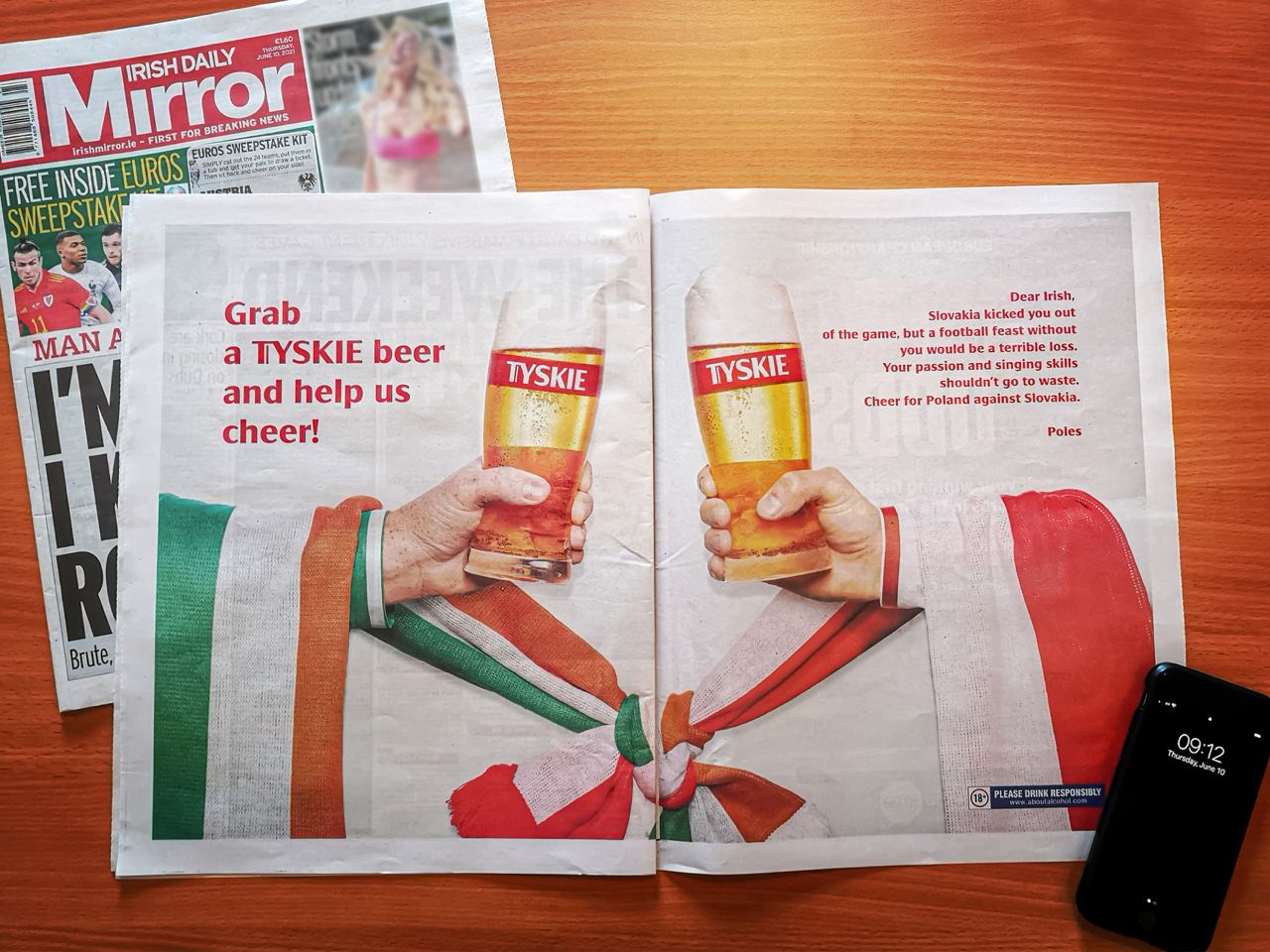 Tyskie namawia Irlandczyków do kibicowania Polsce, skoro sami i tak nie grają