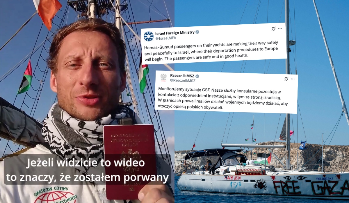 Izrael zatrzymał konwój z pomocą humanitarną dla Gazy, w tym polskiego posła