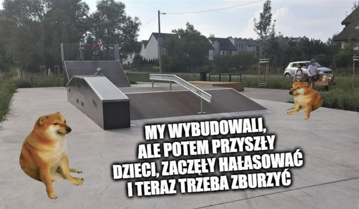 Pychowice: rada dzielnicy chce usunąć wybudowany miesiąc temu skatepark, bo dzieci na nim hałasują