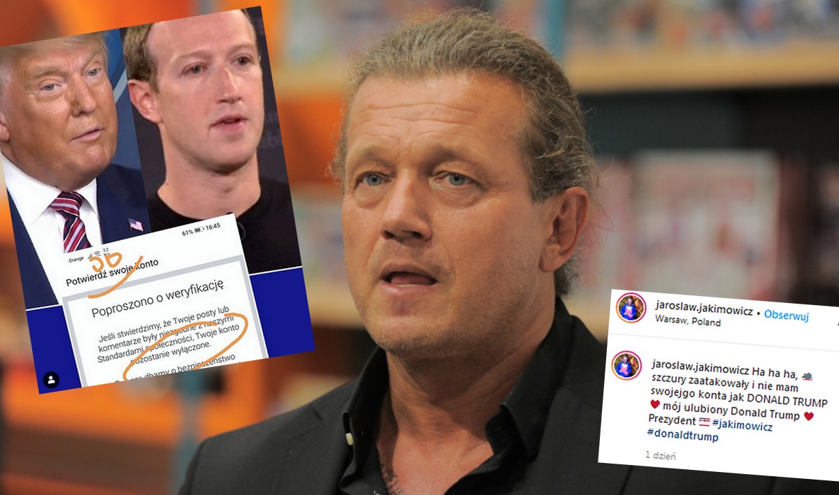 Jakimowicz zablokowany na Facebooku, porównuje się do Trumpa