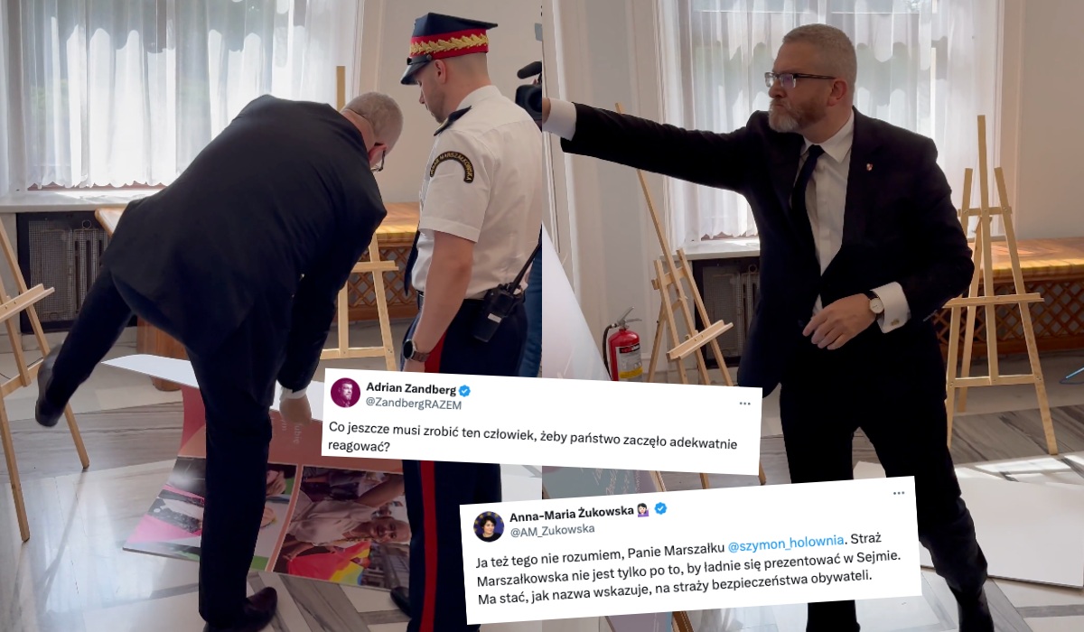 Niestrudzony poseł Braun znowu zaatakował w Sejmie, tym razem poszło o tęczową wystawę