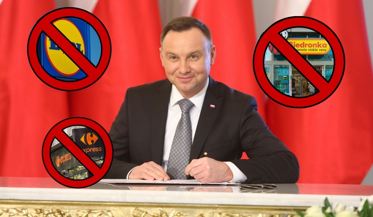 Prezydent Duda uszczelnił ustawę o zakazie niedzielnego handlu, bo sieci sklepów zamieniły się w usługi pocztowe