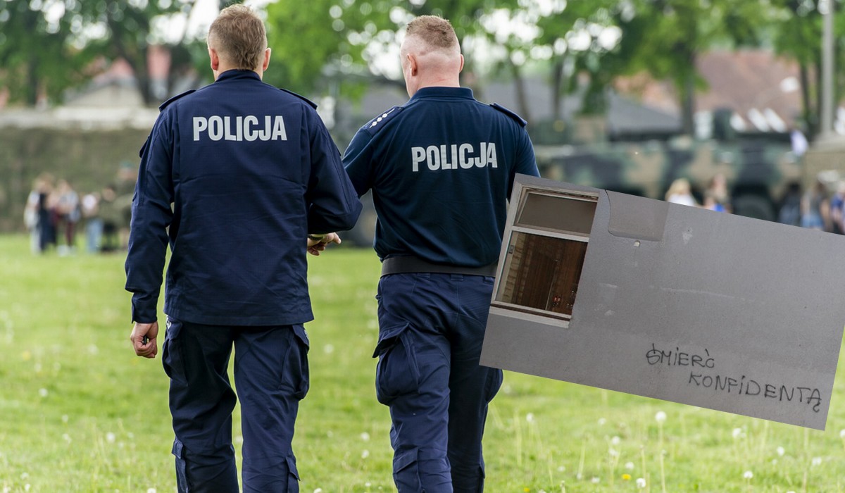 Gdańsk: chłop pisał na ścianie "śmierć konfidentą", dał się zauważyć, złapać i grozi mu do 5 lat pozbawienia wolności
