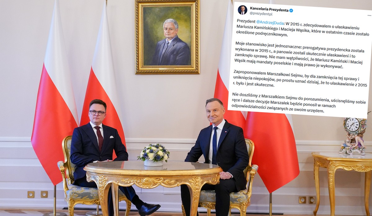 Prezydent zaproponował Hołowni, żeby może po prostu uznał to ułaskawienie z 2015 roku i dał sobie już spokój