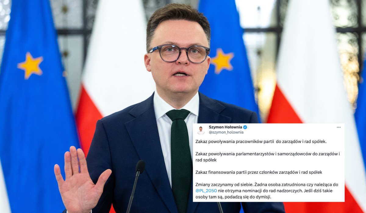 Hołownia zakazał członkom swojej partii zasiadania we władzach państwowych spółek