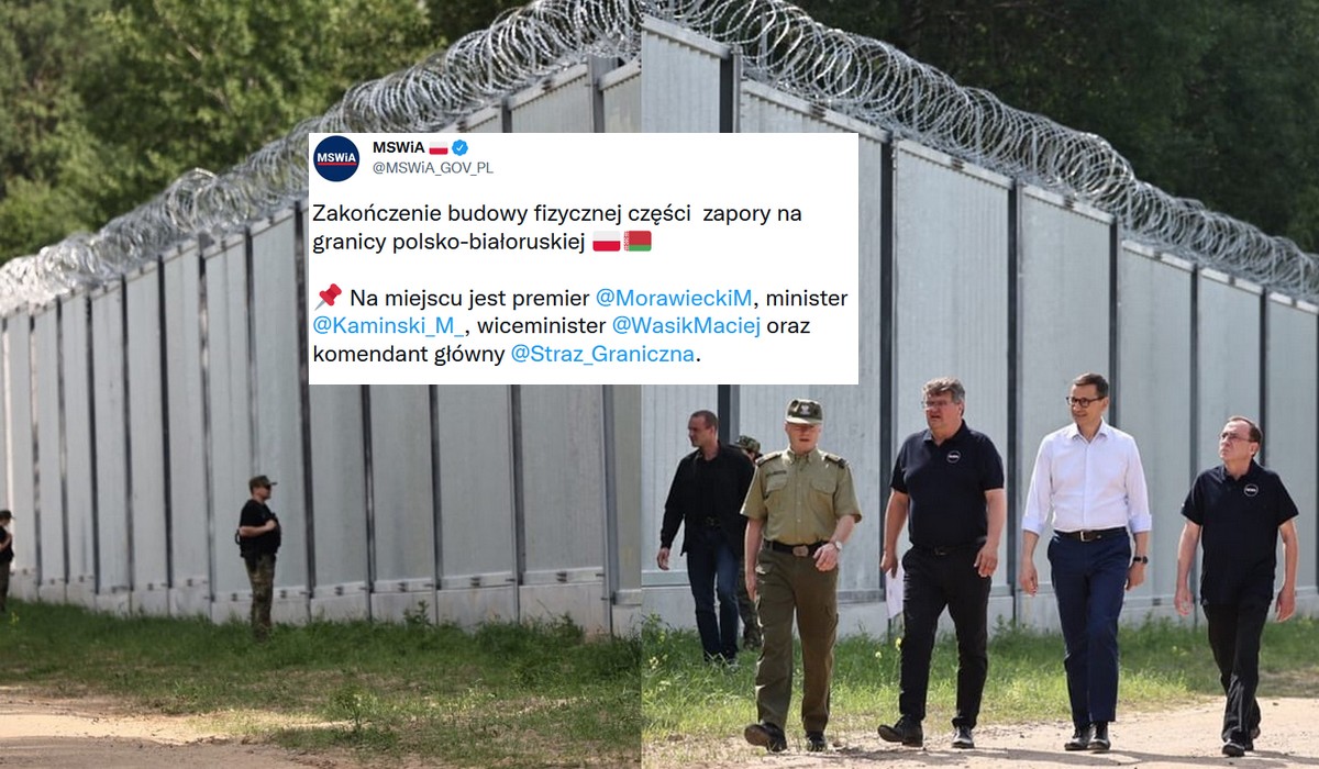Zapora za ponad miliard zł stanęła na granicy z Białorusią, Straż Graniczna chwali, że jest dużo przejść dla zwierzątek