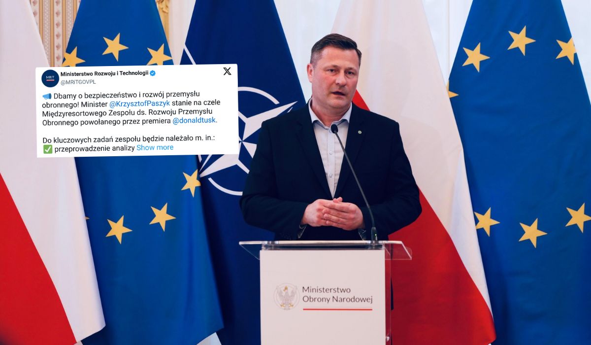 Minister Paszyk po porażkach z kredytami i mieszkaniami ma zająć się przemysłem obronnym
