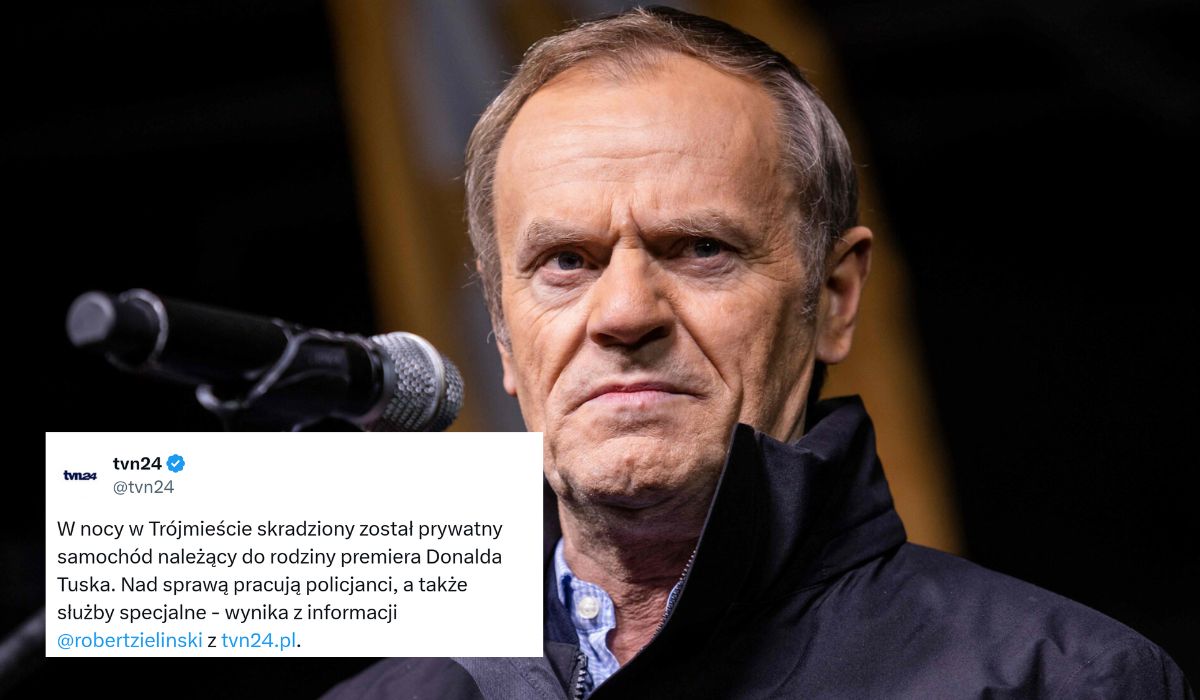 Pomimo specjalnej ochrony, ukradziono samochód rodzinny Donalda Tuska