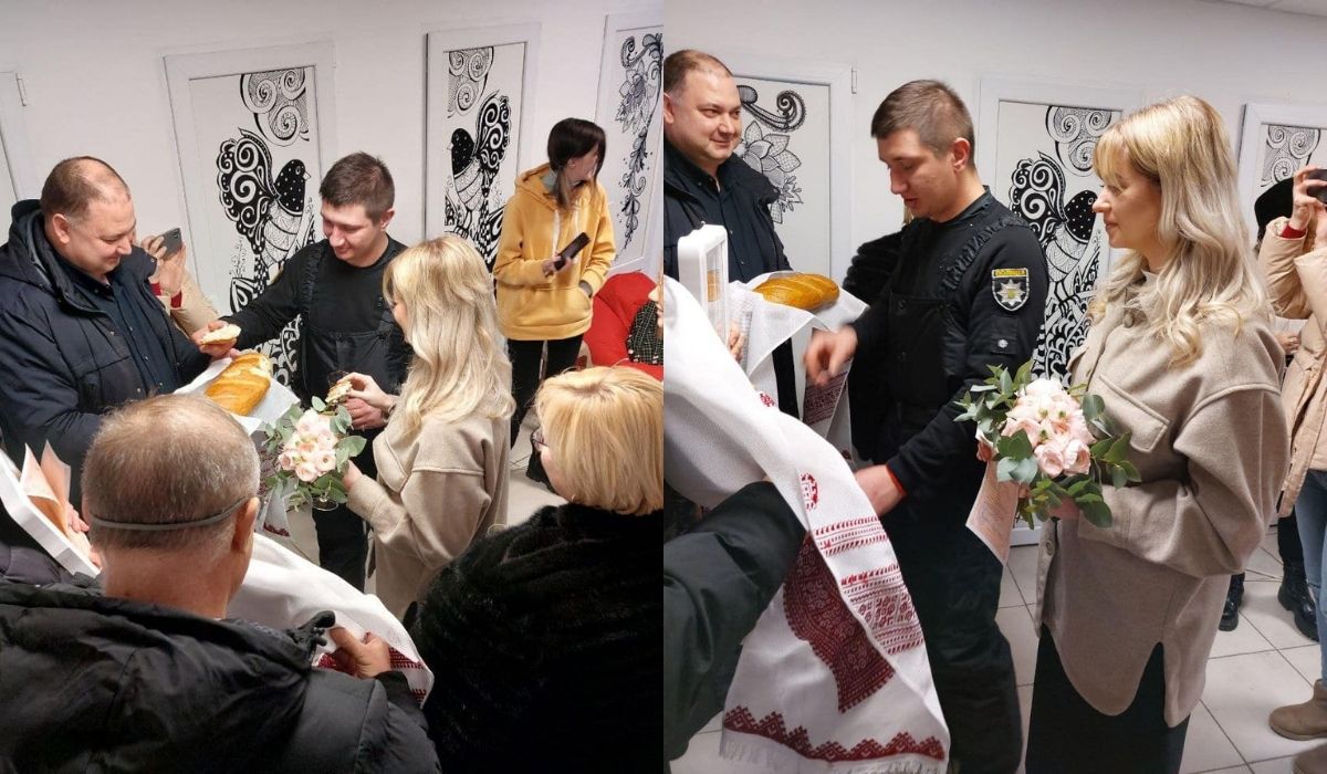 Ukraina: para młoda brała ślub, ale akurat zaczęły się naloty, więc dokończyli w bunkrze