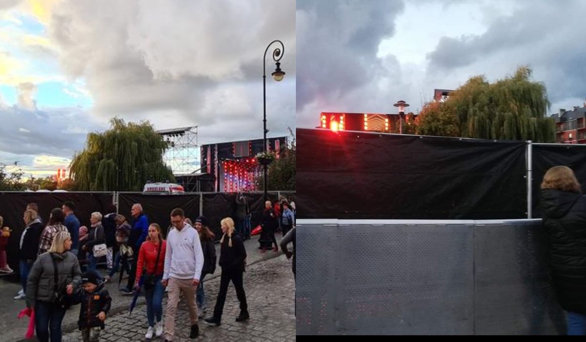 TVP jednak zorganizowało koncert, ale wpuszczono tylko garstkę chętnych. Resztę odgrodzono plandekami