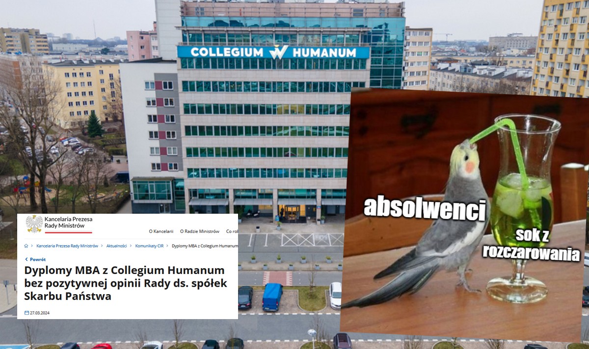 Dyplomy MBA zdobyte na "Collegium Tumanum" nie będą uznawane