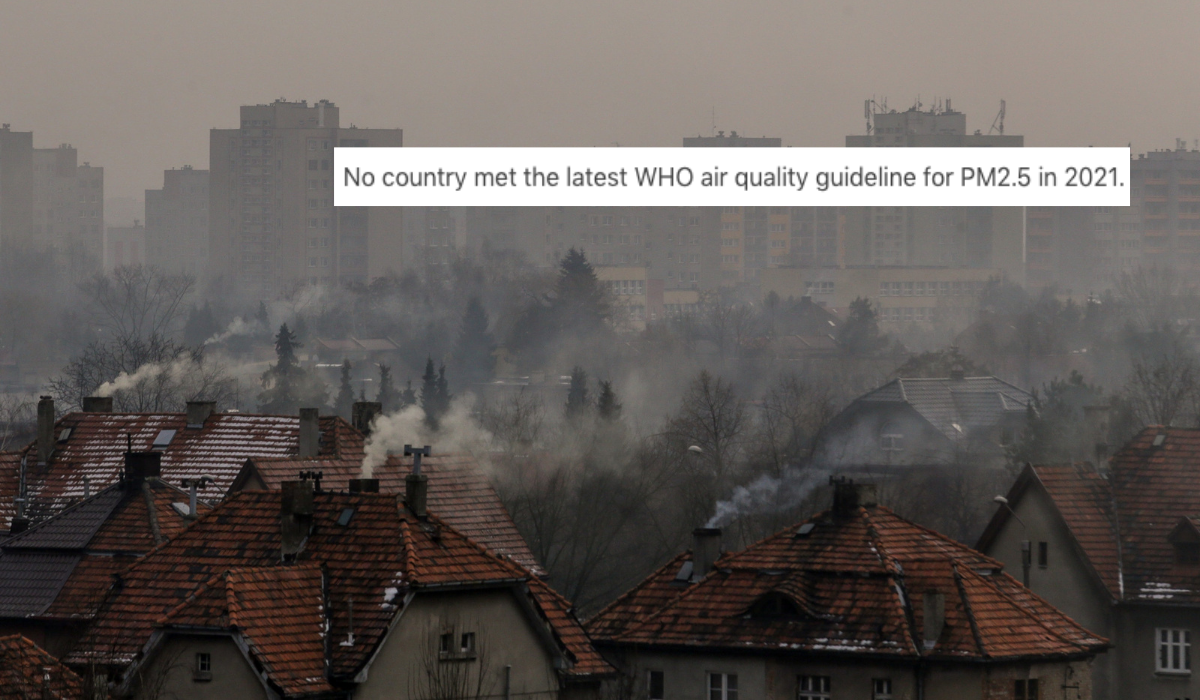 Ani jedno państwo nie spełniło norm powietrza WHO w 2021 roku