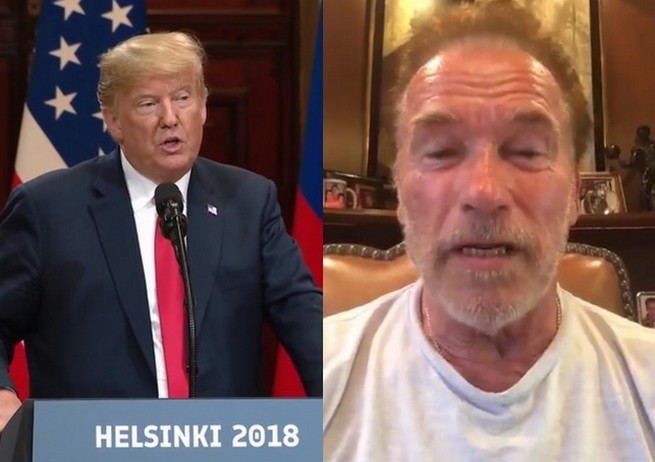 Schwarzenegger do Trumpa: "Zastanawiałem się, kiedy poprosisz Putina o autograf lub selfie"