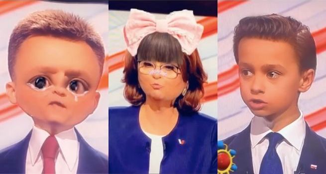 Debata prezydencka z filtrami Snapchata wychodzi całkiem ciekawie