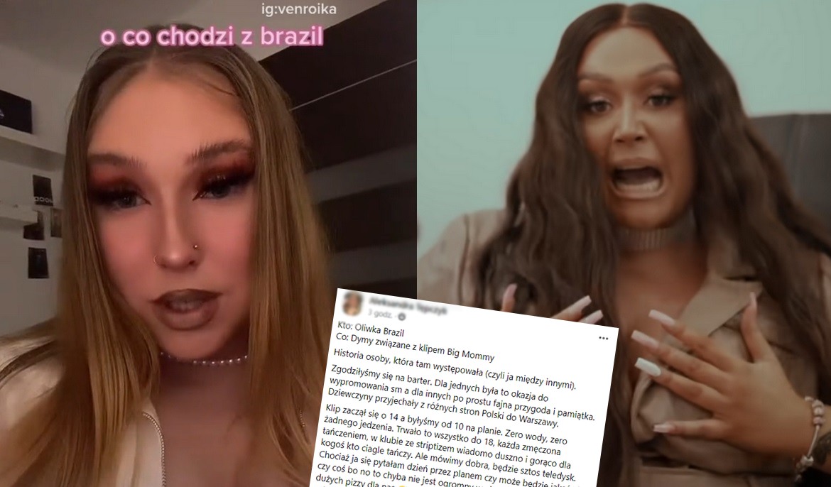 Statystki skarżą się na warunki pracy na planie teledysku raperki Oliwki Brazil