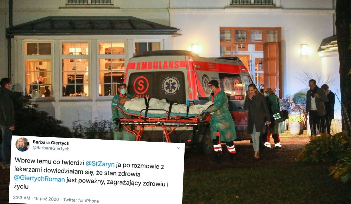 Żona Giertycha ostrzega, że stan jej męża może zagrażać jego życiu