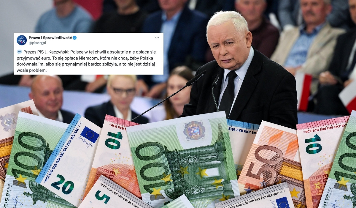 Kaczyński wyjaśnia, że euro nie jest warte 5 zł, a 2,55 i tylko przeszkadza w rozwoju