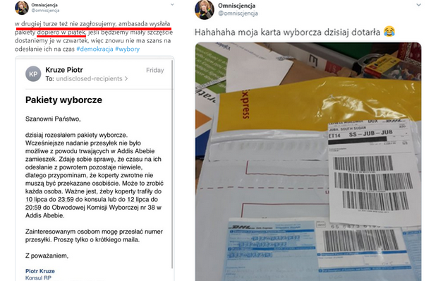 Głosowanie za granicą: do Polki mieszkającej w Sudanie Południowym karta dotarła dopiero dziś