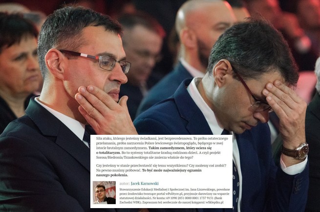 Karnowski: Projekt Sorosa/Biedronia/Trzaskowskiego to brutalny zamordyzm