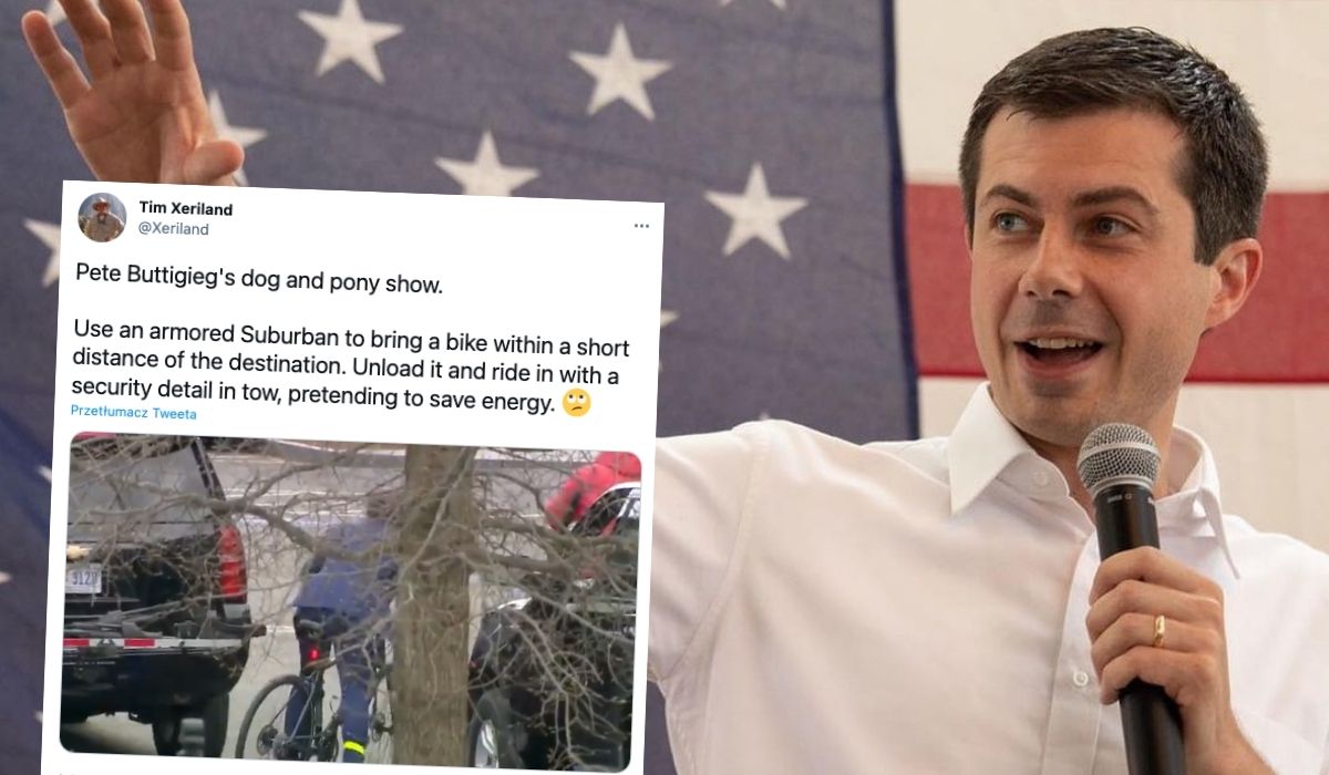 Sekretarz transportu Bidena przyłapany na udawaniu, że przyjeżdża do pracy rowerem