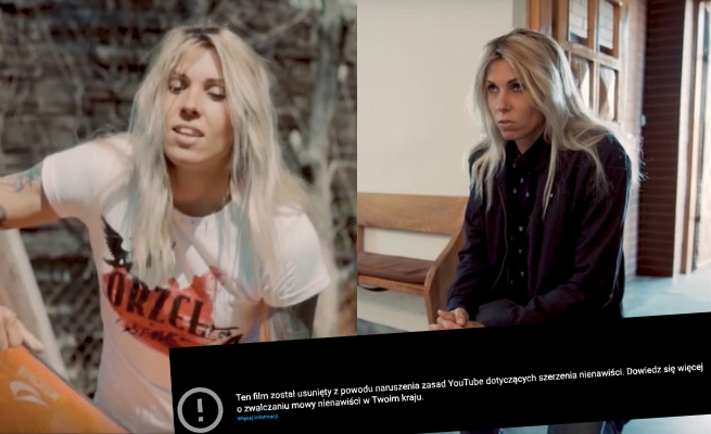 YouTube usunął teledysk z Klepacką za "szerzenie nienawiści"