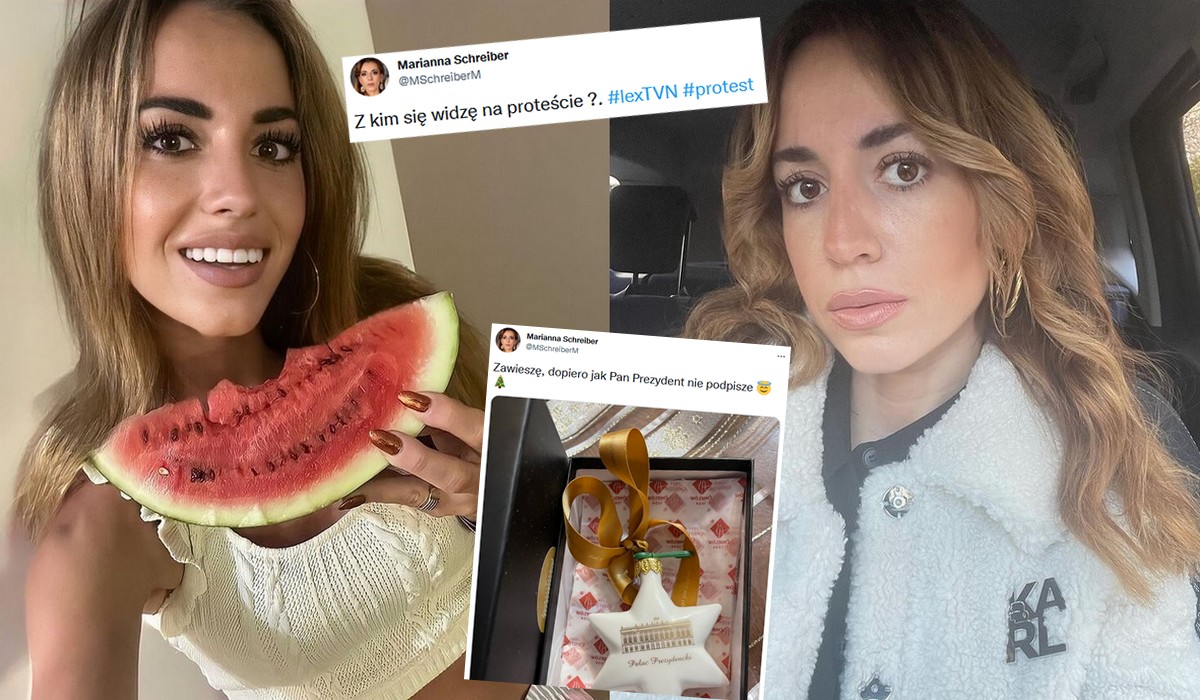 Marianna Schreiber w bojowym nastroju wybiera się na protest i czeka na weto prezydenta ws. "lex TVN"