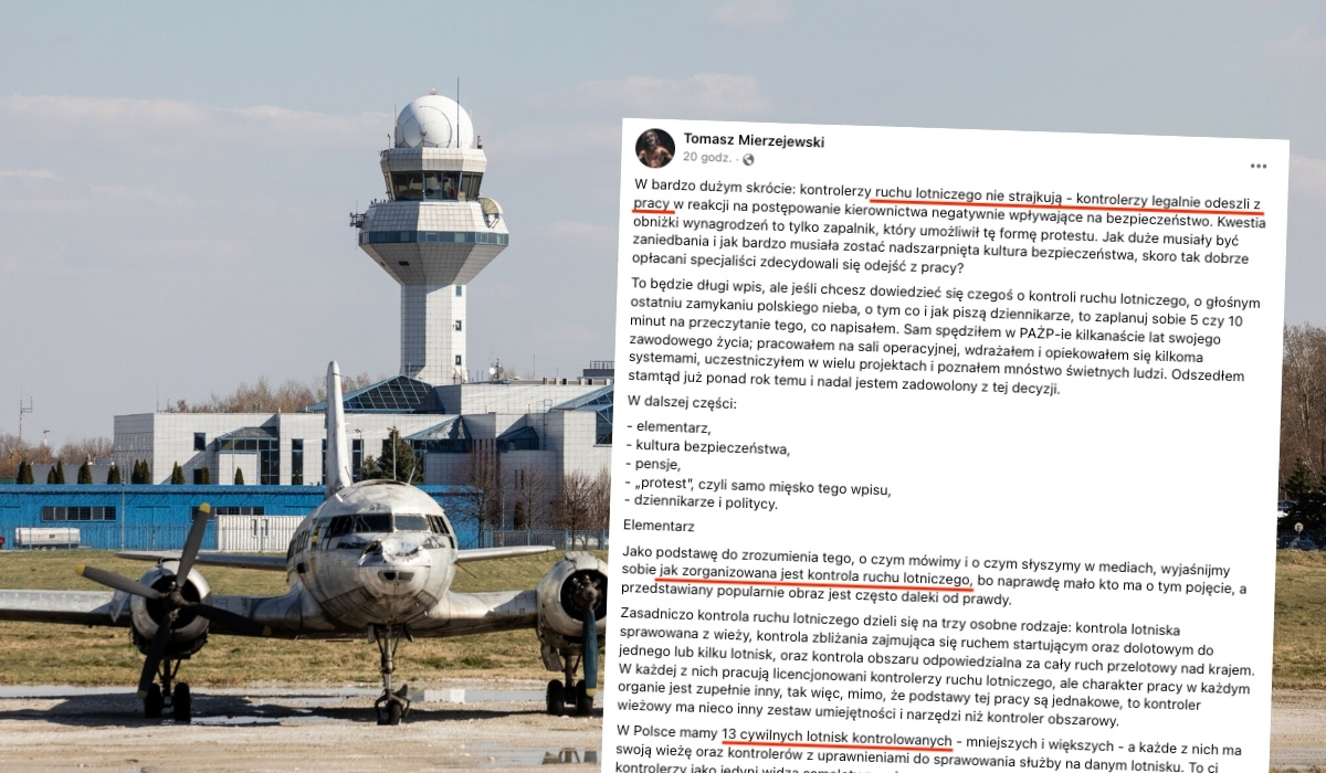 Były pracownik PAŻP tłumaczy, o co chodzi w sporze z kontrolerami ruchu lotniczego