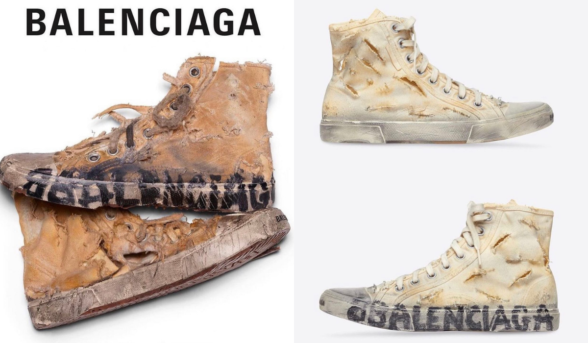 Balenciaga sprzedaje rozpadające się trampki za 1850 dolarów, żeby bogaci też mogli założyć rozpadające się buty 