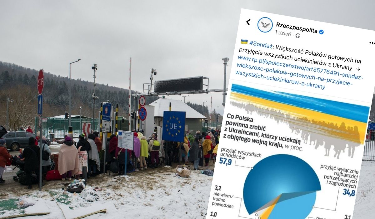 Sondaż: ponad 90% Polaków jest gotowych do przyjęcia uchodźców z Ukrainy